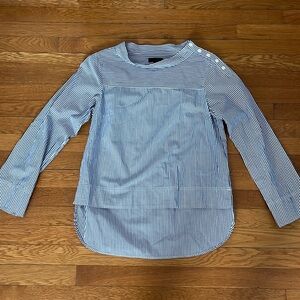 Jcrew stripped blouse
